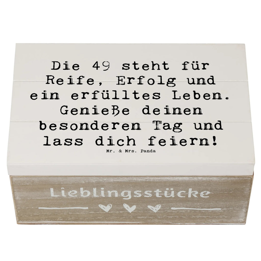 Holzkiste Spruch 49. Geburtstag Erinnerungsbox, Holzkiste, Geschenkbox, Geschenkdose, Erinnerungskiste, Truhe, Schatzkiste, XXL, Dekokiste, Schatulle, Kiste, Aufbewahrungsbox, Geburtstag, Geburtstagsgeschenk, Geschenk