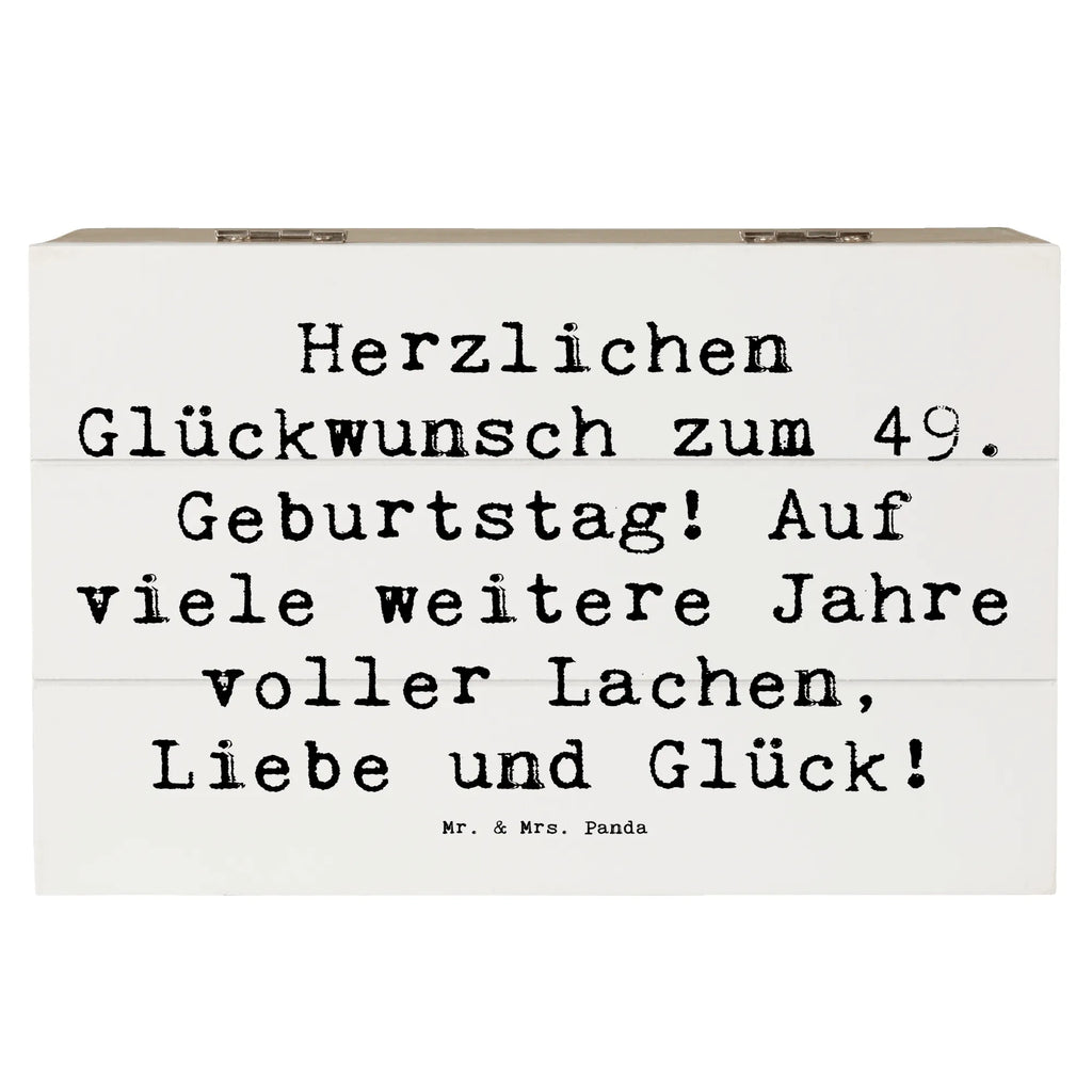 Holzkiste Spruch 49. Geburtstag Glückwünsche Geschenkdose, Erinnerungsbox, Schatzkiste, Geschenkbox, XXL, Holzkiste, Erinnerungskiste, Dekokiste, Aufbewahrungsbox, Kiste, Schatulle, Truhe, Geburtstag, Geburtstagsgeschenk, Geschenk