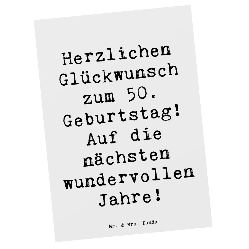 Postkarte Spruch 50. Geburtstag Glückwunsch Grußkarte, Karte, Ansichtskarte, Dankeskarte, Postkarte, Geburtstagskarte, Geschenkkarte, Einladungskarten Geburtstag, Einladungskarte, Einladung, Einladung Geburtstag, Ansichtskarten, Geburtstag, Geburtstagsgeschenk, Geschenk