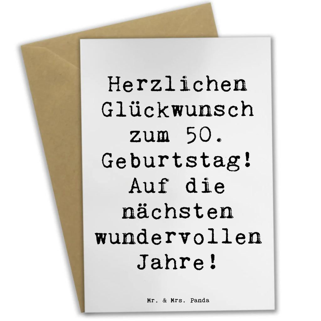 Grußkarte Spruch 50. Geburtstag Glückwunsch Geburtstagskarte, Ansichtskarten, Hochzeitskarte, Klappkarte, Grußkarte, Einladungskarte, Glückwunschkarte, Karte, Geburtstag, Geburtstagsgeschenk, Geschenk