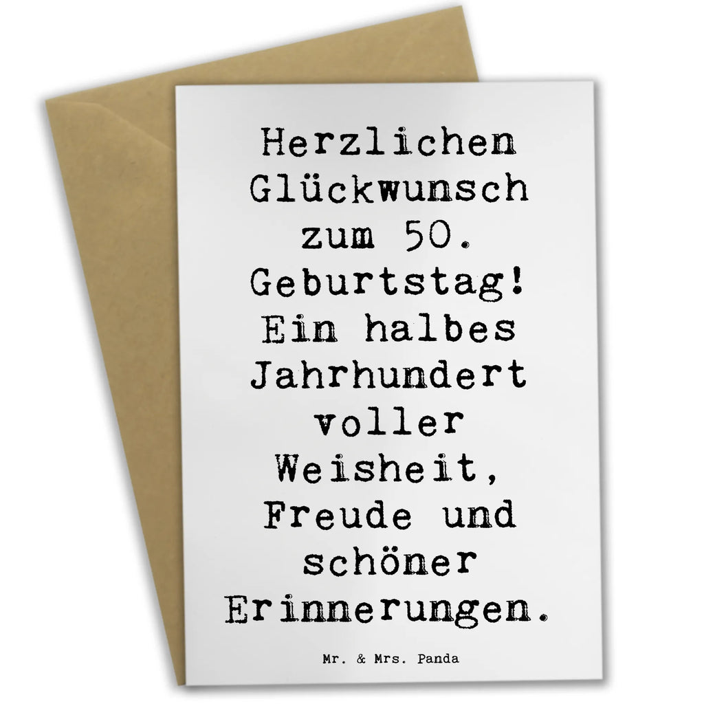 Grußkarte Spruch 50. Geburtstag Hochzeitskarte, Karte, Ansichtskarten, Glückwunschkarte, Klappkarte, Grußkarte, Geburtstagskarte, Einladungskarte, Geburtstag, Geburtstagsgeschenk, Geschenk
