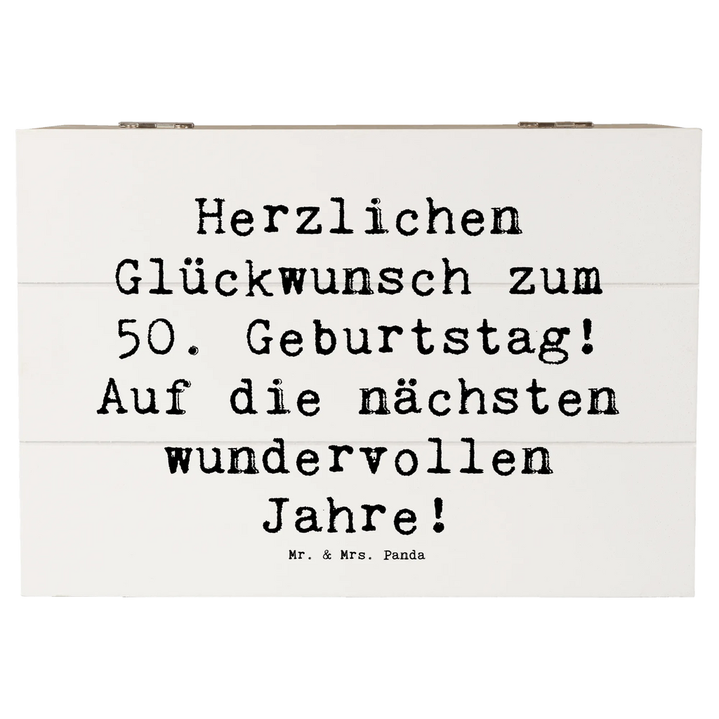 Holzkiste Spruch 50. Geburtstag Glückwunsch Schatulle, Geschenkbox, Holzkiste, Aufbewahrungsbox, Schatzkiste, Erinnerungsbox, Truhe, Dekokiste, Kiste, Erinnerungskiste, XXL, Geschenkdose, Geburtstag, Geburtstagsgeschenk, Geschenk