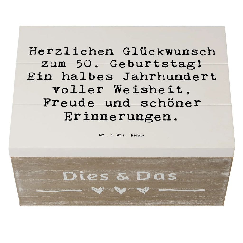 Holzkiste Spruch 50. Geburtstag Erinnerungsbox, Holzkiste, Geschenkbox, Kiste, Aufbewahrungsbox, Erinnerungskiste, Schatzkiste, Geschenkdose, Truhe, Schatulle, Dekokiste, XXL, Geburtstag, Geburtstagsgeschenk, Geschenk