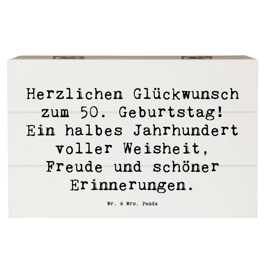 Holzkiste Spruch 50. Geburtstag Erinnerungsbox, Holzkiste, Geschenkbox, Kiste, Aufbewahrungsbox, Erinnerungskiste, Schatzkiste, Geschenkdose, Truhe, Schatulle, Dekokiste, XXL, Geburtstag, Geburtstagsgeschenk, Geschenk