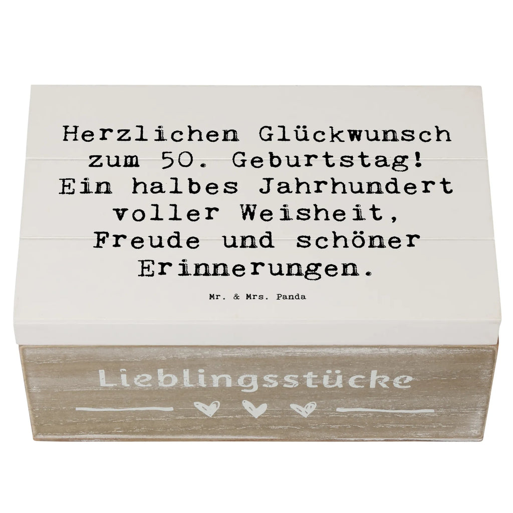 Holzkiste Spruch 50. Geburtstag Erinnerungsbox, Holzkiste, Geschenkbox, Kiste, Aufbewahrungsbox, Erinnerungskiste, Schatzkiste, Geschenkdose, Truhe, Schatulle, Dekokiste, XXL, Geburtstag, Geburtstagsgeschenk, Geschenk