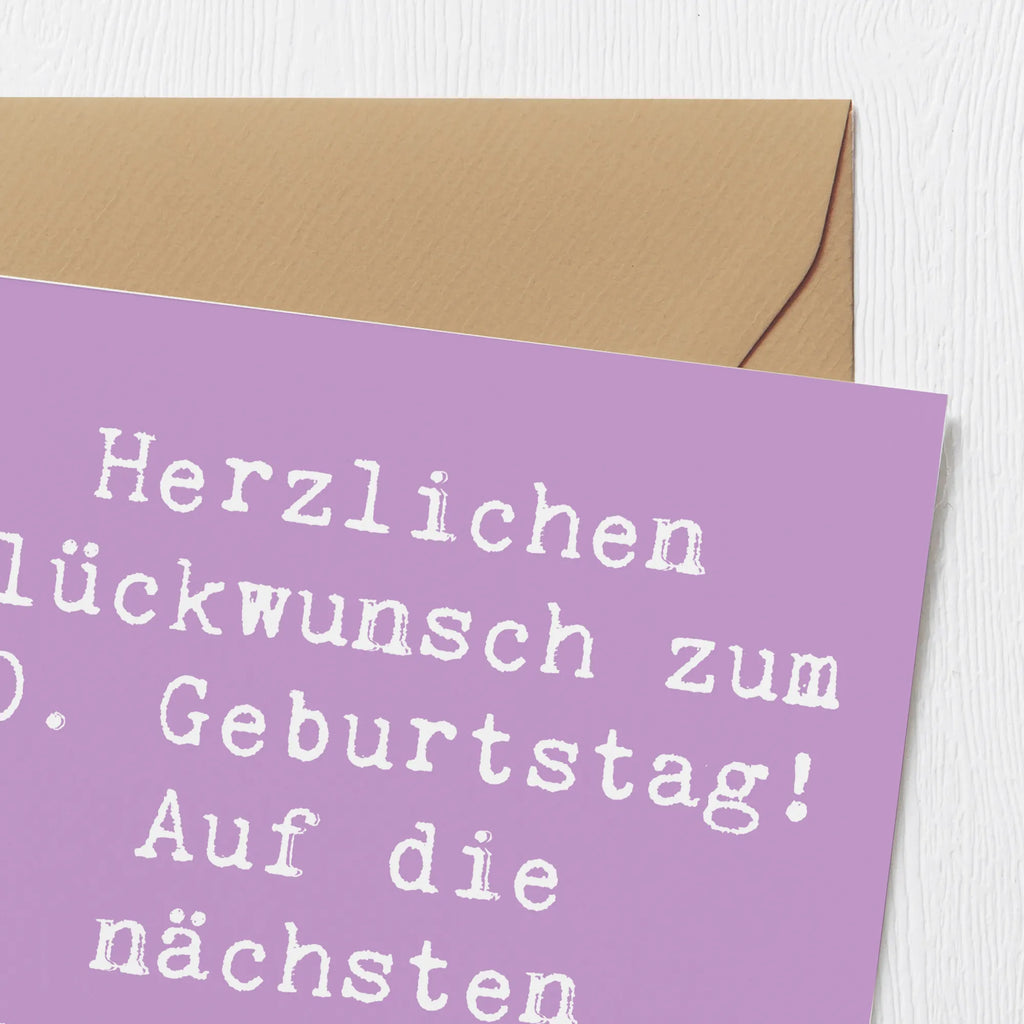 Deluxe Karte Spruch 50. Geburtstag Glückwunsch Einladungskarte, Grußkarte, Hochwertige Grußkarte, Geburtstagskarte, Hochzeitskarte, Karte, Glückwunschkarte, Hochwertige Klappkarte, Klappkarte, Geburtstag, Geburtstagsgeschenk, Geschenk