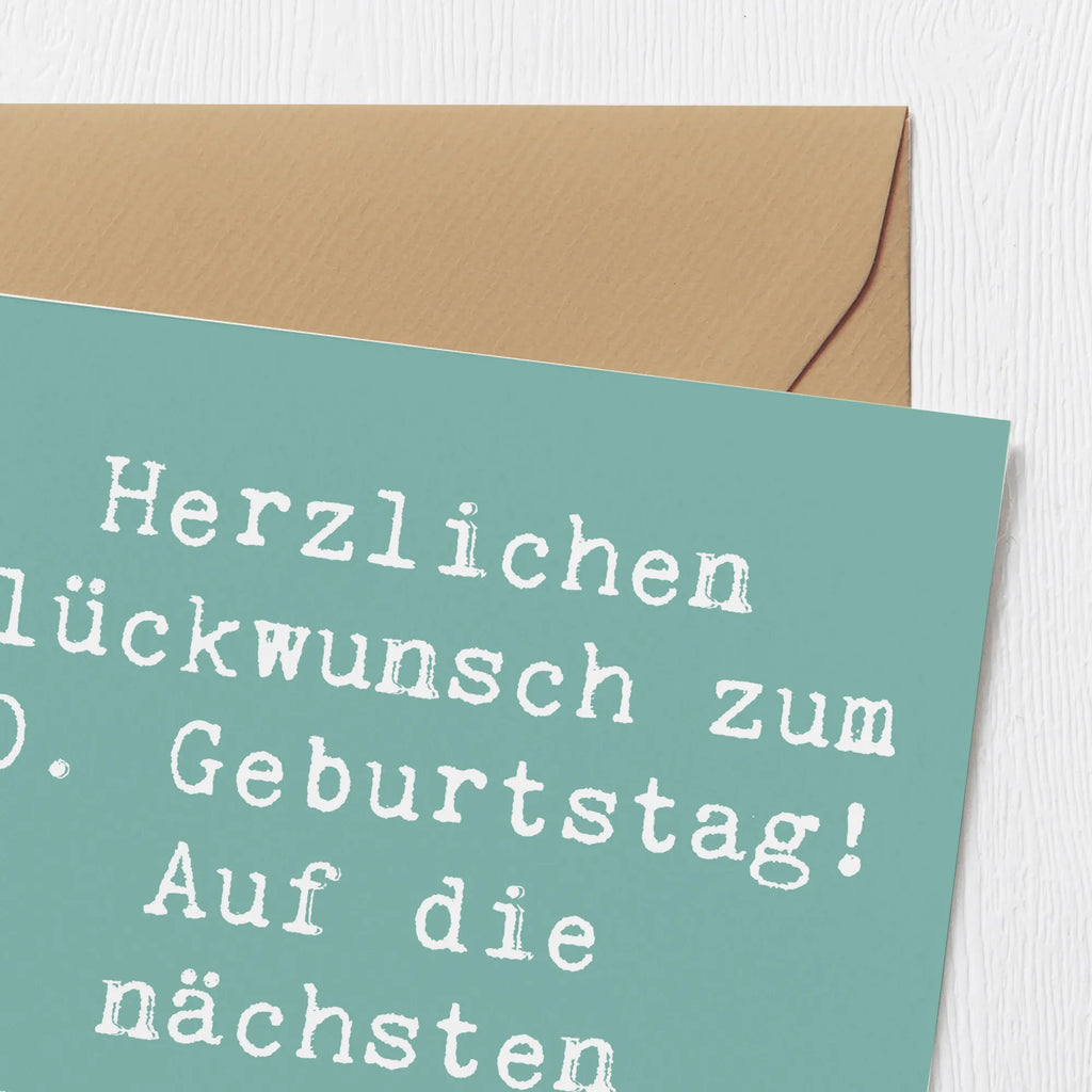 Deluxe Karte Spruch 50. Geburtstag Glückwunsch Einladungskarte, Grußkarte, Hochwertige Grußkarte, Geburtstagskarte, Hochzeitskarte, Karte, Glückwunschkarte, Hochwertige Klappkarte, Klappkarte, Geburtstag, Geburtstagsgeschenk, Geschenk