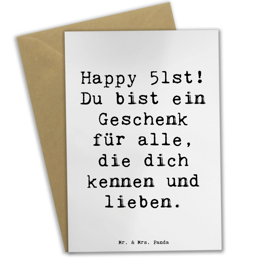 Grußkarte Spruch 51. Geburtstag Geschenk Einladungskarte, Geburtstagskarte, Grußkarte, Glückwunschkarte, Klappkarte, Hochzeitskarte, Karte, Ansichtskarten, Geburtstag, Geburtstagsgeschenk, Geschenk
