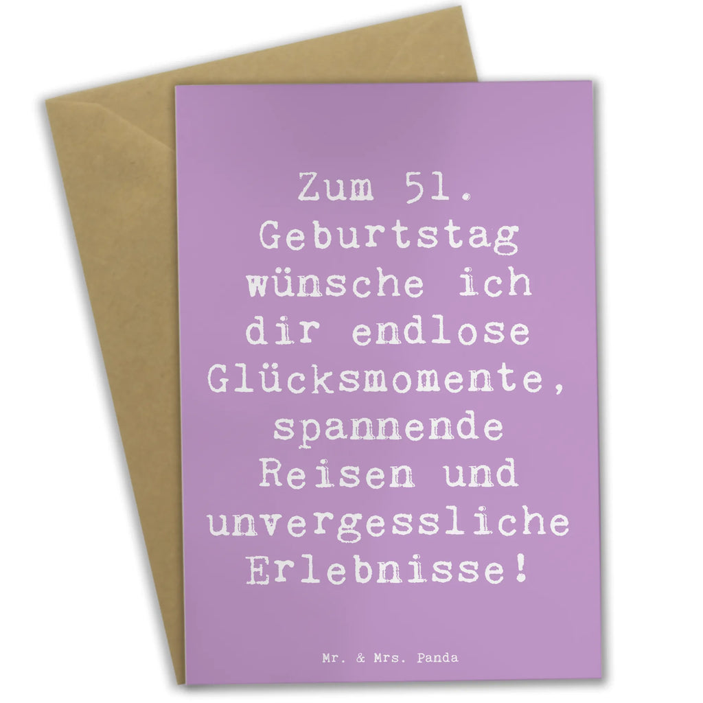 Grußkarte Spruch 51. Geburtstag Glücksmomente Klappkarte, Glückwunschkarte, Einladungskarte, Karte, Grußkarte, Ansichtskarten, Geburtstagskarte, Hochzeitskarte, Geburtstag, Geburtstagsgeschenk, Geschenk