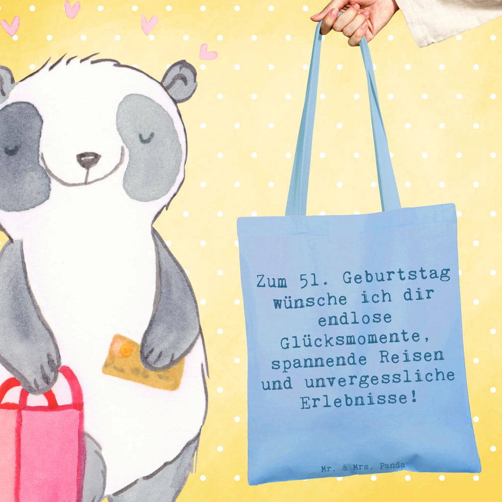 Tragetasche Spruch 51. Geburtstag Glücksmomente Beuteltasche, Beutel, Einkaufstasche, Jutebeutel, Stoffbeutel, Tasche, Shopper, Umhängetasche, Strandtasche, Schultertasche, Stofftasche, Tragetasche, Badetasche, Jutetasche, Einkaufstüte, Laptoptasche, Geburtstag, Geburtstagsgeschenk, Geschenk