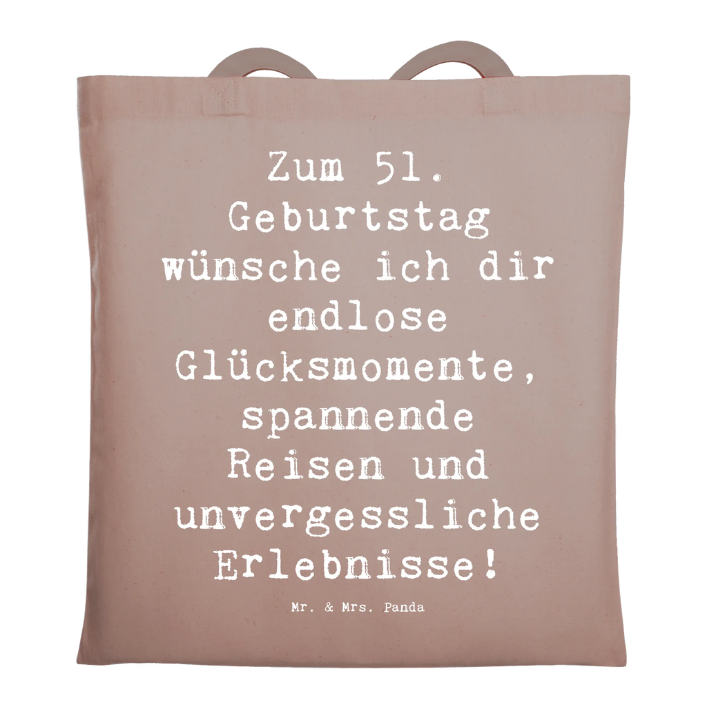 Tragetasche Spruch 51. Geburtstag Glücksmomente Beuteltasche, Beutel, Einkaufstasche, Jutebeutel, Stoffbeutel, Tasche, Shopper, Umhängetasche, Strandtasche, Schultertasche, Stofftasche, Tragetasche, Badetasche, Jutetasche, Einkaufstüte, Laptoptasche, Geburtstag, Geburtstagsgeschenk, Geschenk