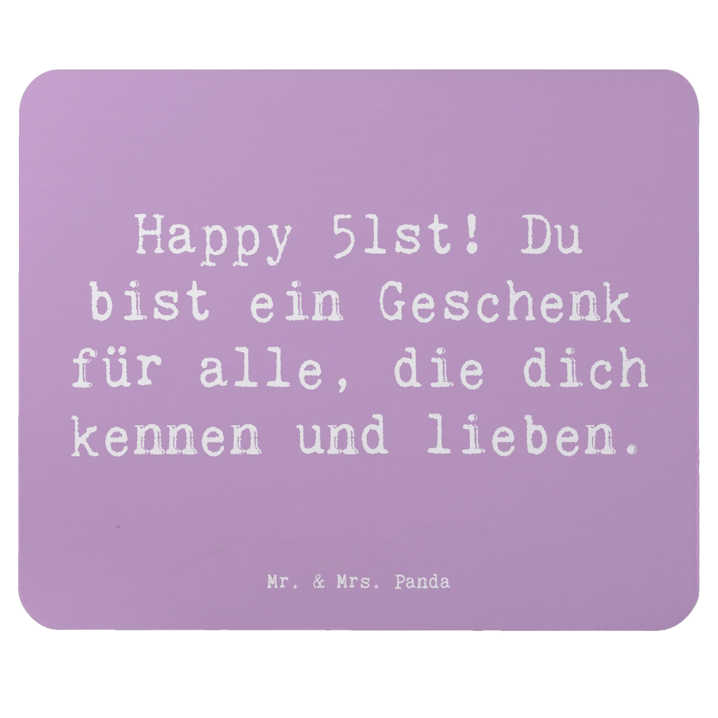 Mouse mat Saying Happy 51st! Du bist ein Geschenk für alle, die dich kennen und lieben. Mausunterlage, PC Zubehör, Designer Mauspad, Mousepad, Computer zubehör, Einzigartiges Mauspad, Büroausstattung, Mauspad Büro, Arbeitszimmer, Mauspad, Geburtstag, Geburtstagsgeschenk, Geschenk