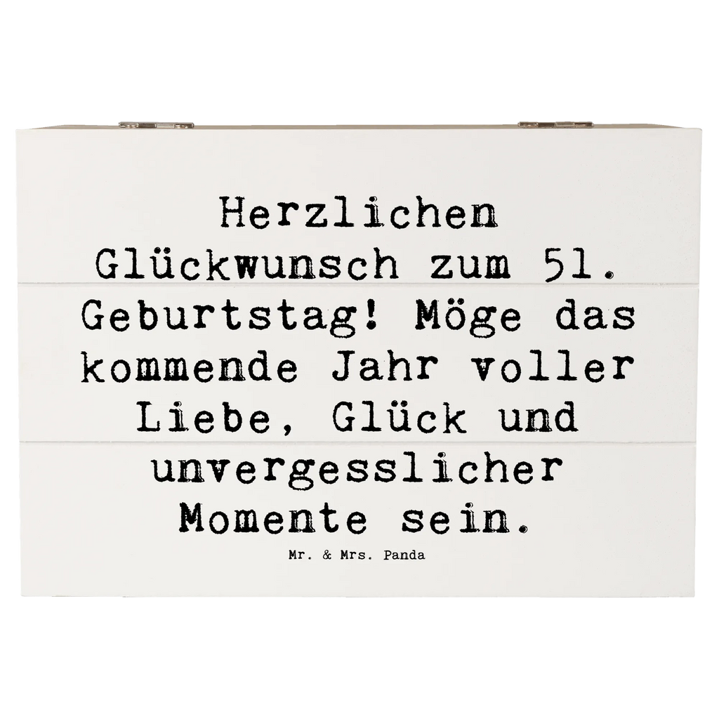 Holzkiste Spruch 51. Geburtstag Holzkiste, Dekokiste, Aufbewahrungsbox, Erinnerungsbox, Kiste, Geschenkdose, Truhe, Schatulle, Erinnerungskiste, Geschenkbox, XXL, Schatzkiste, Geburtstag, Geburtstagsgeschenk, Geschenk