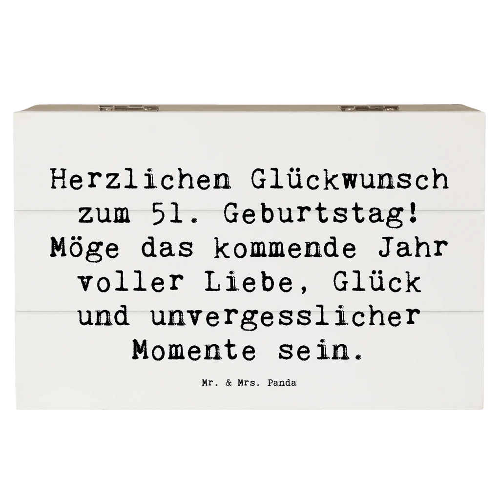 Holzkiste Spruch 51. Geburtstag Holzkiste, Dekokiste, Aufbewahrungsbox, Erinnerungsbox, Kiste, Geschenkdose, Truhe, Schatulle, Erinnerungskiste, Geschenkbox, XXL, Schatzkiste, Geburtstag, Geburtstagsgeschenk, Geschenk