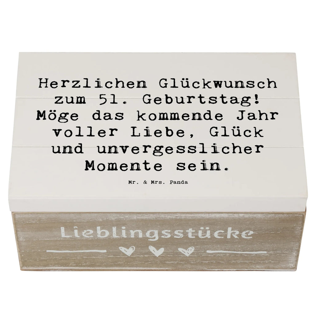 Holzkiste Spruch 51. Geburtstag Holzkiste, Dekokiste, Aufbewahrungsbox, Erinnerungsbox, Kiste, Geschenkdose, Truhe, Schatulle, Erinnerungskiste, Geschenkbox, XXL, Schatzkiste, Geburtstag, Geburtstagsgeschenk, Geschenk
