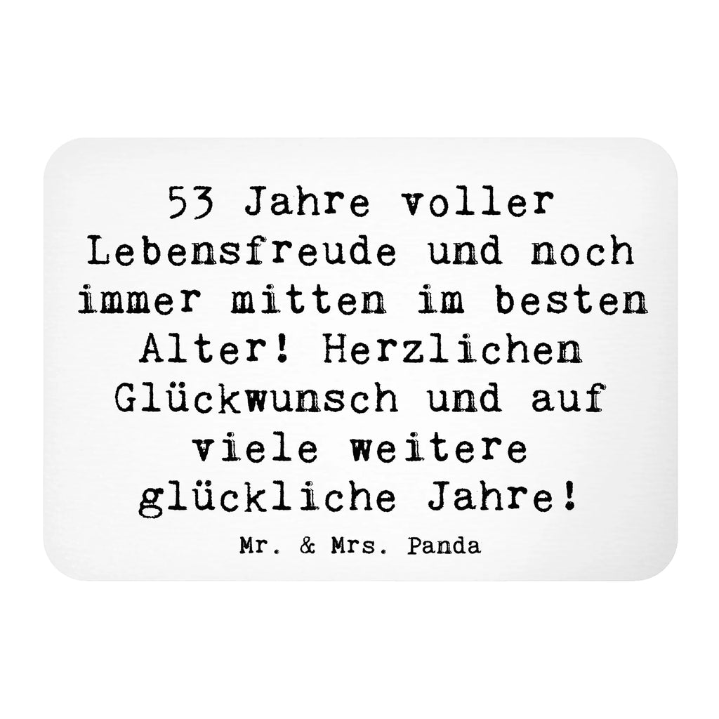 Magnet Spruch 53. Geburtstag Freude Souvenir Magnet, Kühlschrank Dekoration, Motivmagnete, Dekomagnet, Notiz Magnet, Kühlschrankmagnet, Whiteboard Magnet, Pinnwandmagnet, Geburtstag, Geburtstagsgeschenk, Geschenk