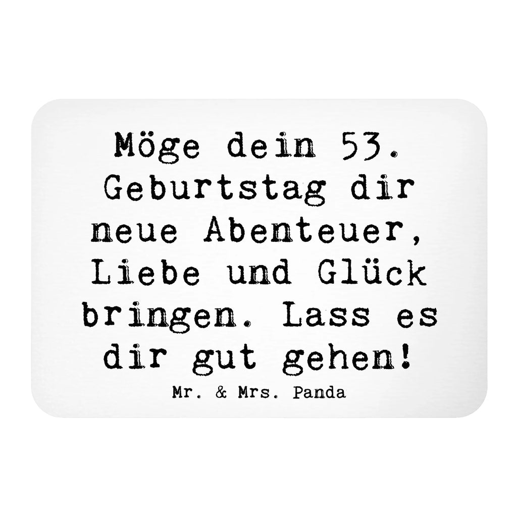 Magnet Spruch 53. Geburtstag Abenteuer Dekomagnet, Kühlschrank Dekoration, Whiteboard Magnet, Kühlschrankmagnet, Notiz Magnet, Motivmagnete, Souvenir Magnet, Pinnwandmagnet, Geburtstag, Geburtstagsgeschenk, Geschenk