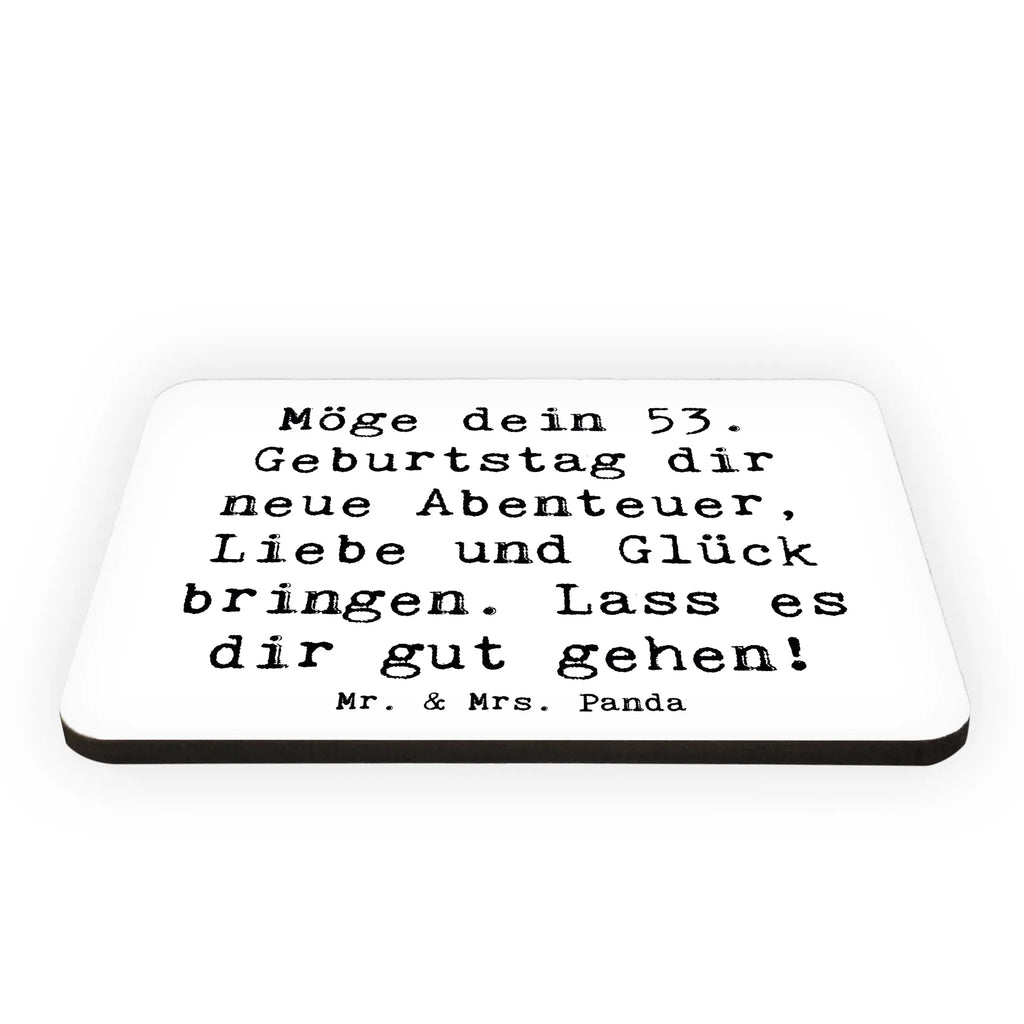 Magnet Spruch 53. Geburtstag Abenteuer Dekomagnet, Kühlschrank Dekoration, Whiteboard Magnet, Kühlschrankmagnet, Notiz Magnet, Motivmagnete, Souvenir Magnet, Pinnwandmagnet, Geburtstag, Geburtstagsgeschenk, Geschenk