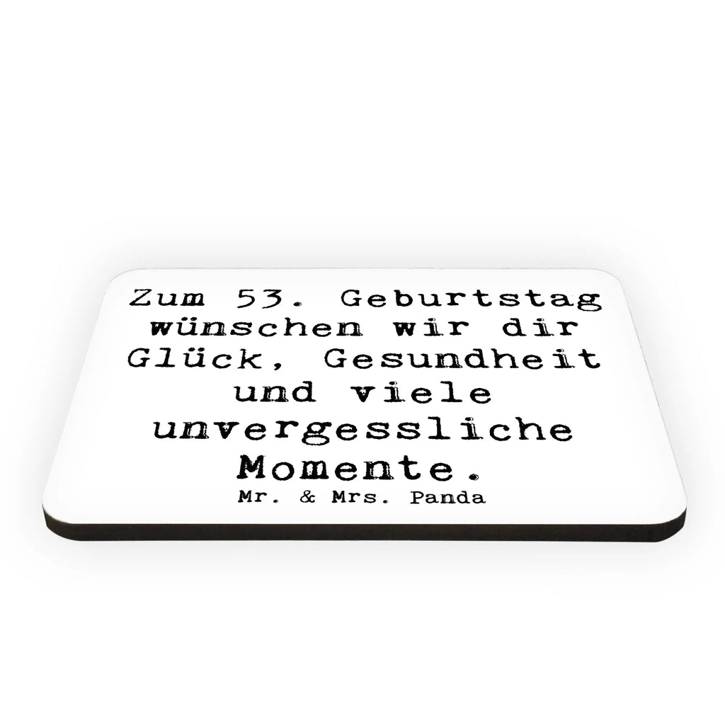 Magnet Saying Zum 53. Geburtstag wünschen wir dir Glück, Gesundheit und viele unvergessliche Momente. Kühlschrank Dekoration, Kühlschrankmagnet, Notiz Magnet, Souvenir Magnet, Motivmagnete, Pinnwandmagnet, Dekomagnet, Whiteboard Magnet, Geburtstag, Geburtstagsgeschenk, Geschenk