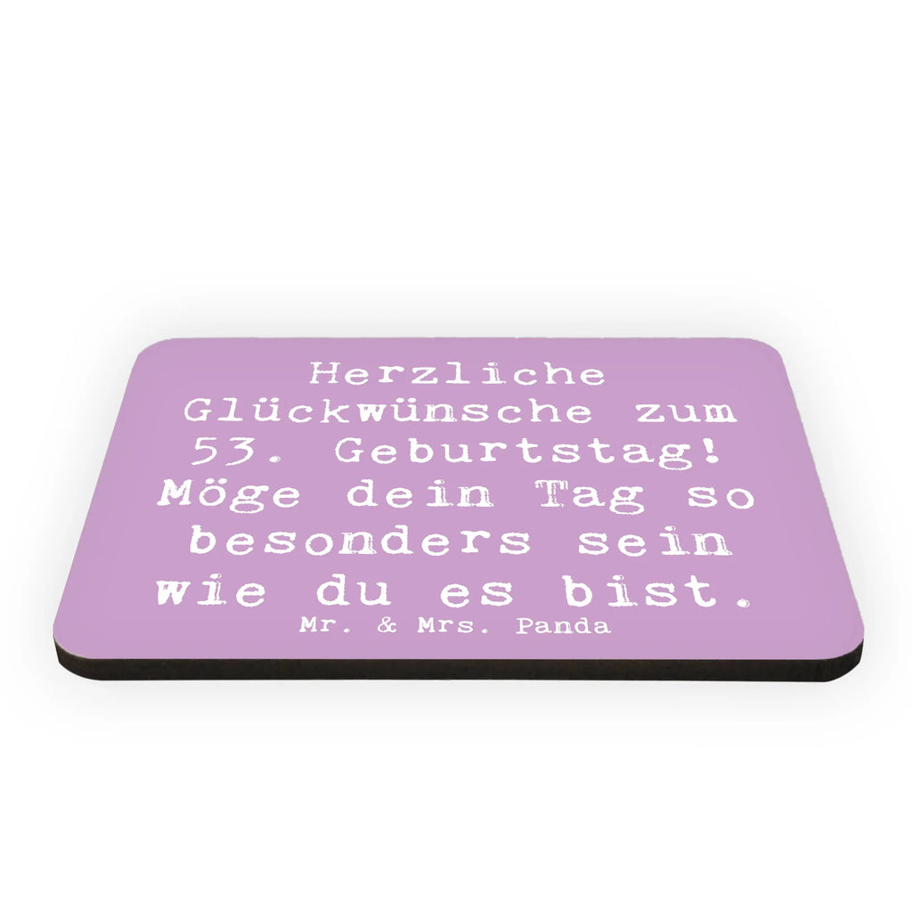 Magnet Saying Herzliche Glückwünsche zum 53. Geburtstag! Möge dein Tag so besonders sein wie du es bist. Dekomagnet, Motivmagnete, Notiz Magnet, Souvenir Magnet, Pinnwandmagnet, Kühlschrank Dekoration, Kühlschrankmagnet, Whiteboard Magnet, Geburtstag, Geburtstagsgeschenk, Geschenk