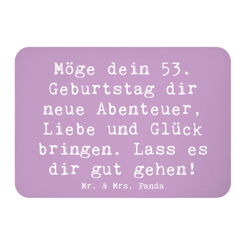 Magnet Spruch 53. Geburtstag Abenteuer Dekomagnet, Kühlschrank Dekoration, Whiteboard Magnet, Kühlschrankmagnet, Notiz Magnet, Motivmagnete, Souvenir Magnet, Pinnwandmagnet, Geburtstag, Geburtstagsgeschenk, Geschenk