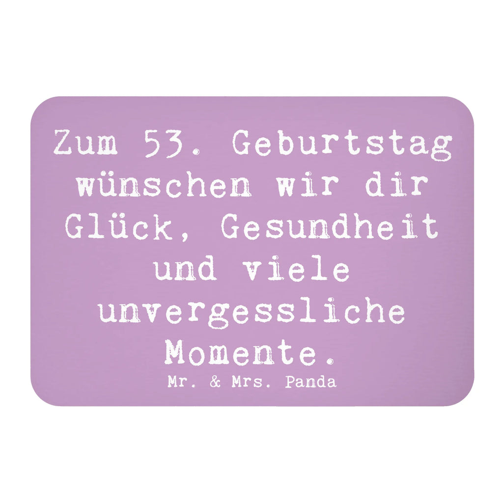 Magnet Saying Zum 53. Geburtstag wünschen wir dir Glück, Gesundheit und viele unvergessliche Momente. Kühlschrank Dekoration, Kühlschrankmagnet, Notiz Magnet, Souvenir Magnet, Motivmagnete, Pinnwandmagnet, Dekomagnet, Whiteboard Magnet, Geburtstag, Geburtstagsgeschenk, Geschenk
