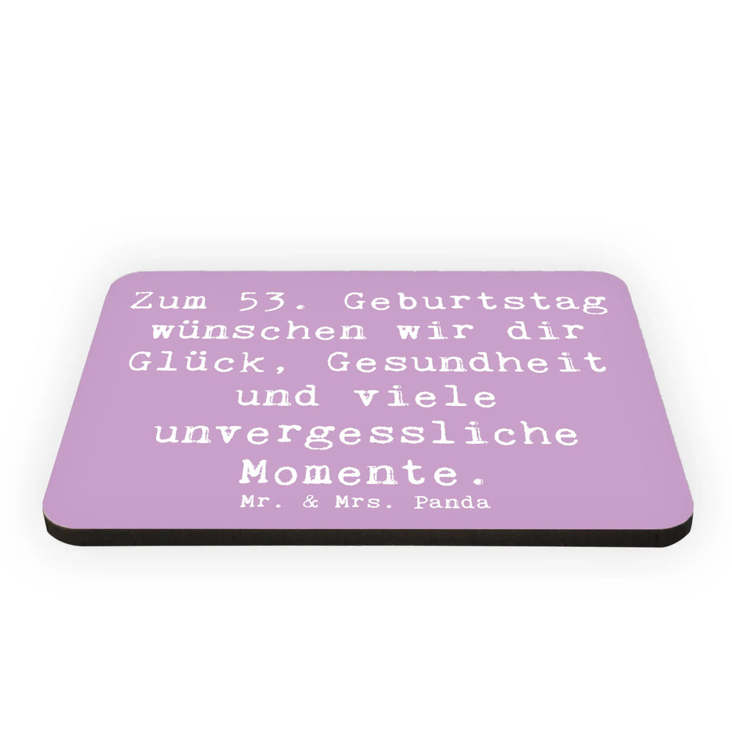 Magnet Saying Zum 53. Geburtstag wünschen wir dir Glück, Gesundheit und viele unvergessliche Momente. Kühlschrank Dekoration, Kühlschrankmagnet, Notiz Magnet, Souvenir Magnet, Motivmagnete, Pinnwandmagnet, Dekomagnet, Whiteboard Magnet, Geburtstag, Geburtstagsgeschenk, Geschenk
