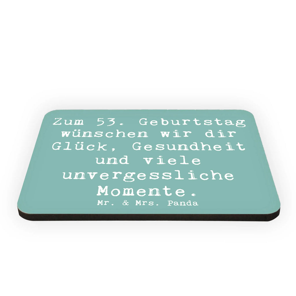 Magnet Saying Zum 53. Geburtstag wünschen wir dir Glück, Gesundheit und viele unvergessliche Momente. Kühlschrank Dekoration, Kühlschrankmagnet, Notiz Magnet, Souvenir Magnet, Motivmagnete, Pinnwandmagnet, Dekomagnet, Whiteboard Magnet, Geburtstag, Geburtstagsgeschenk, Geschenk