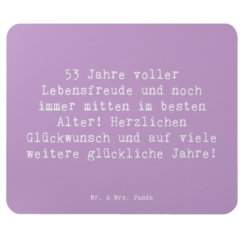 Mouse mat Saying 53 Jahre voller Lebensfreude und noch immer mitten im besten Alter! Herzlichen Glückwunsch und auf viele weitere glückliche Jahre! Arbeitszimmer, Mauspad Büro, Mausunterlage, Büroausstattung, Einzigartiges Mauspad, Mousepad, PC Zubehör, Designer Mauspad, Mauspad, Computer zubehör, Geburtstag, Geburtstagsgeschenk, Geschenk