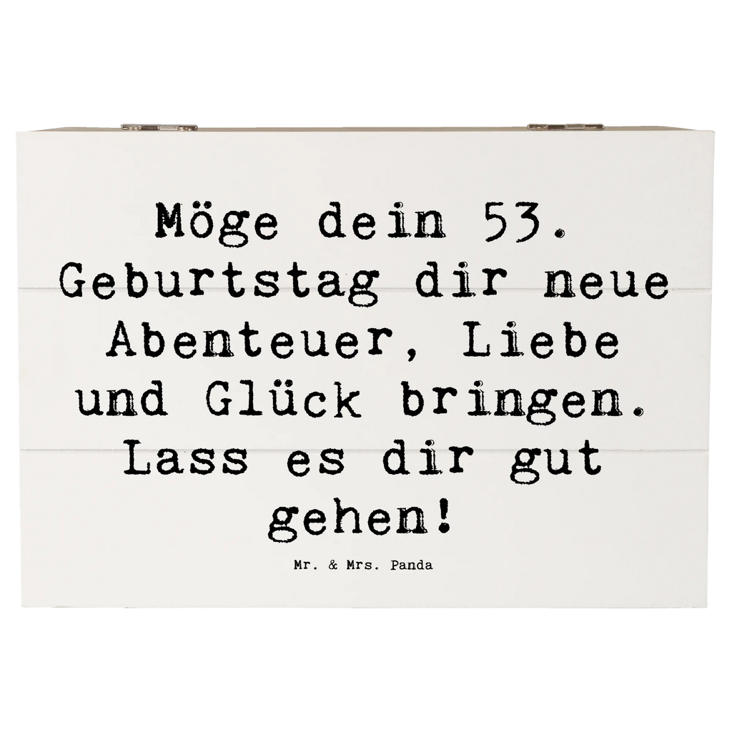 Holzkiste Spruch 53. Geburtstag Abenteuer Geschenkbox, Geschenkdose, Aufbewahrungsbox, XXL, Kiste, Schatzkiste, Erinnerungskiste, Dekokiste, Erinnerungsbox, Holzkiste, Schatulle, Truhe, Geburtstag, Geburtstagsgeschenk, Geschenk