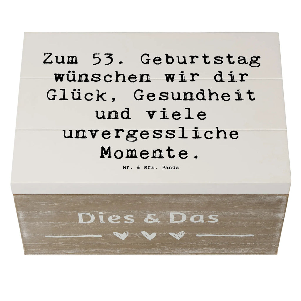 Holzkiste Spruch 53. Geburtstag Glück Holzkiste, Schatzkiste, Geschenkdose, XXL, Truhe, Schatulle, Erinnerungsbox, Kiste, Dekokiste, Geschenkbox, Erinnerungskiste, Aufbewahrungsbox, Geburtstag, Geburtstagsgeschenk, Geschenk