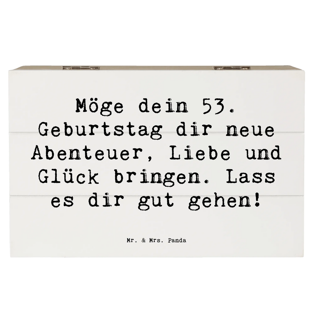 Holzkiste Spruch 53. Geburtstag Abenteuer Geschenkbox, Geschenkdose, Aufbewahrungsbox, XXL, Kiste, Schatzkiste, Erinnerungskiste, Dekokiste, Erinnerungsbox, Holzkiste, Schatulle, Truhe, Geburtstag, Geburtstagsgeschenk, Geschenk
