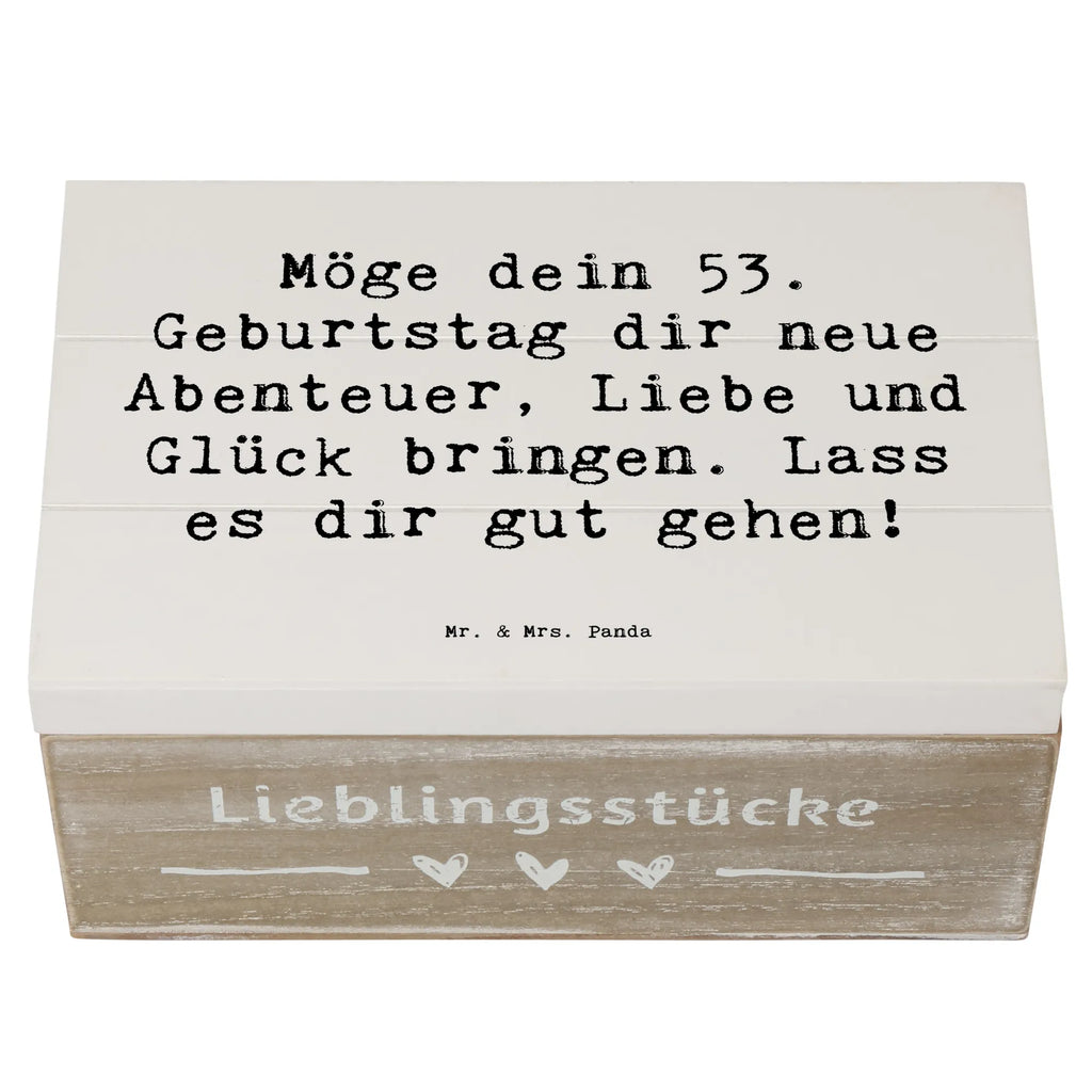 Holzkiste Spruch 53. Geburtstag Abenteuer Geschenkbox, Geschenkdose, Aufbewahrungsbox, XXL, Kiste, Schatzkiste, Erinnerungskiste, Dekokiste, Erinnerungsbox, Holzkiste, Schatulle, Truhe, Geburtstag, Geburtstagsgeschenk, Geschenk
