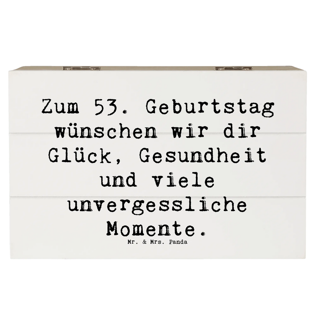 Holzkiste Spruch 53. Geburtstag Glück Holzkiste, Schatzkiste, Geschenkdose, XXL, Truhe, Schatulle, Erinnerungsbox, Kiste, Dekokiste, Geschenkbox, Erinnerungskiste, Aufbewahrungsbox, Geburtstag, Geburtstagsgeschenk, Geschenk