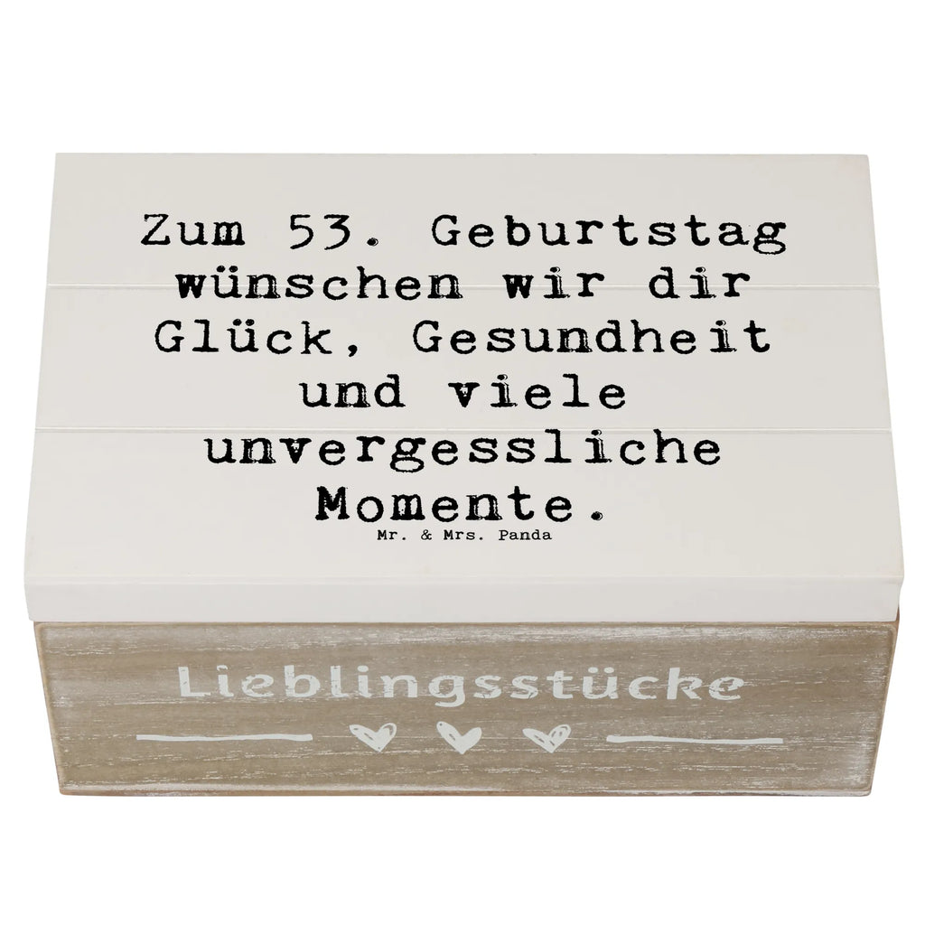 Holzkiste Spruch 53. Geburtstag Glück Holzkiste, Schatzkiste, Geschenkdose, XXL, Truhe, Schatulle, Erinnerungsbox, Kiste, Dekokiste, Geschenkbox, Erinnerungskiste, Aufbewahrungsbox, Geburtstag, Geburtstagsgeschenk, Geschenk