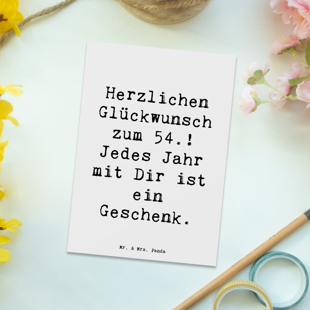 Postkarte Spruch 54. Geburtstag Karte, Grußkarte, Postkarte, Einladungskarte, Ansichtskarten, Einladung Geburtstag, Geburtstagskarte, Ansichtskarte, Einladung, Einladungskarten Geburtstag, Geschenkkarte, Dankeskarte, Geburtstag, Geburtstagsgeschenk, Geschenk