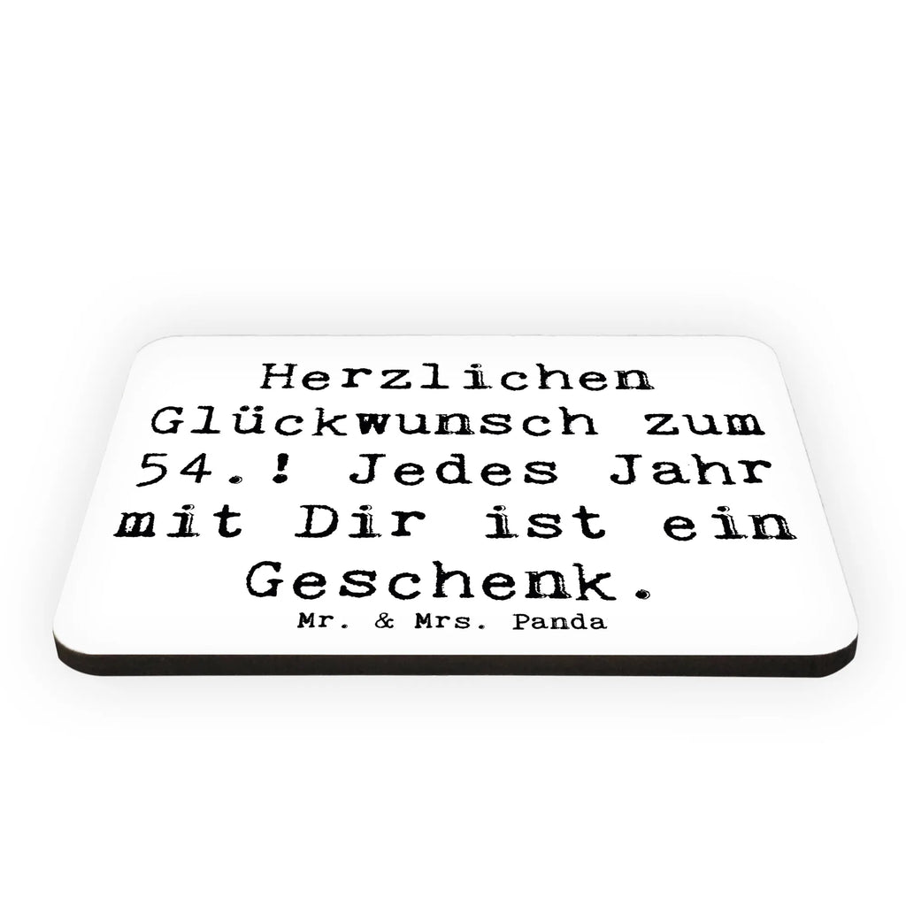 Magnet Saying Herzlichen Glückwunsch zum 54.! Jedes Jahr mit Dir ist ein Geschenk. Motivmagnete, Whiteboard Magnet, Notiz Magnet, Souvenir Magnet, Kühlschrankmagnet, Kühlschrank Dekoration, Dekomagnet, Pinnwandmagnet, Geburtstag, Geburtstagsgeschenk, Geschenk