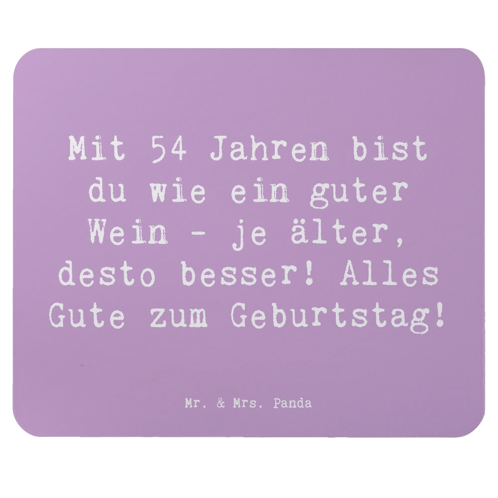 Mouse mat Saying Mit 54 Jahren bist du wie ein guter Wein - je älter, desto besser! Alles Gute zum Geburtstag! Mauspad, Mousepad, PC Zubehör, Mauspad Büro, Arbeitszimmer, Designer Mauspad, Computer zubehör, Büroausstattung, Mausunterlage, Einzigartiges Mauspad, Geburtstag, Geburtstagsgeschenk, Geschenk