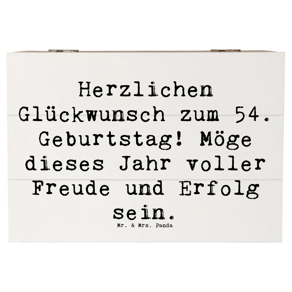 Holzkiste Spruch 54. Geburtstag Freude Erfolg Kiste, Geschenkdose, Dekokiste, Erinnerungsbox, Holzkiste, Geschenkbox, Truhe, XXL, Erinnerungskiste, Schatulle, Aufbewahrungsbox, Schatzkiste, Geburtstag, Geburtstagsgeschenk, Geschenk
