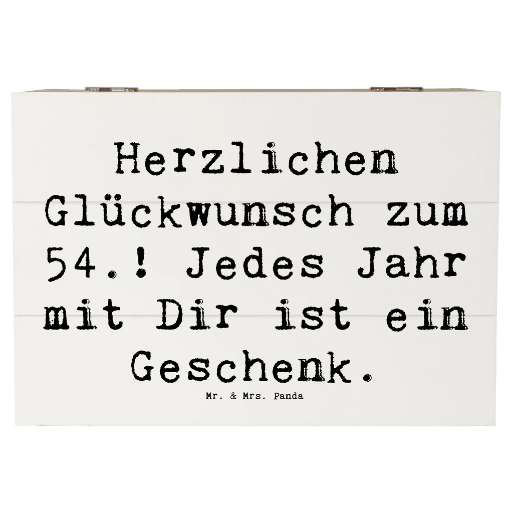 Holzkiste Spruch 54. Geburtstag Dekokiste, Schatulle, XXL, Truhe, Erinnerungsbox, Erinnerungskiste, Schatzkiste, Geschenkdose, Holzkiste, Geschenkbox, Kiste, Aufbewahrungsbox, Geburtstag, Geburtstagsgeschenk, Geschenk