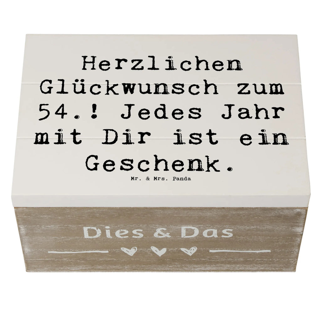 Holzkiste Spruch 54. Geburtstag Dekokiste, Schatulle, XXL, Truhe, Erinnerungsbox, Erinnerungskiste, Schatzkiste, Geschenkdose, Holzkiste, Geschenkbox, Kiste, Aufbewahrungsbox, Geburtstag, Geburtstagsgeschenk, Geschenk