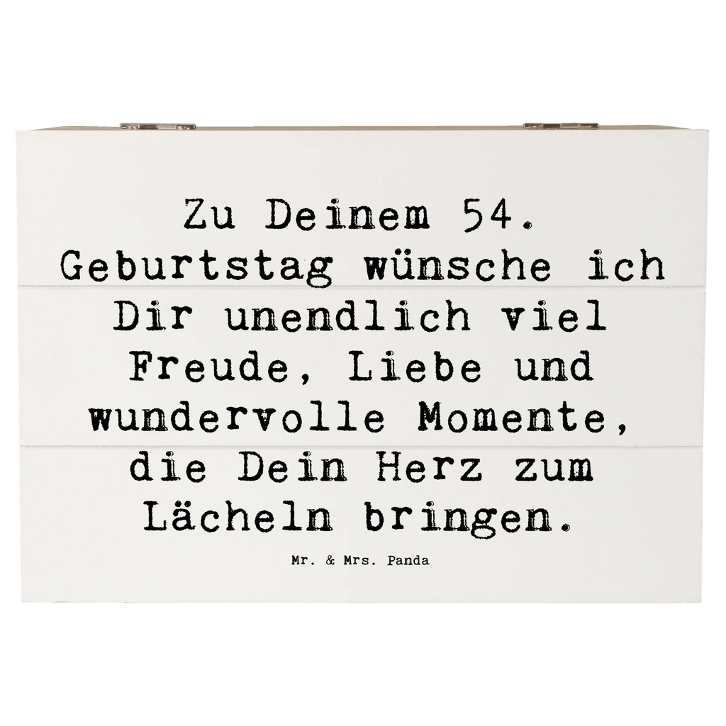 Wooden chest Saying Zu Deinem 54. Geburtstag wünsche ich Dir unendlich viel Freude, Liebe und wundervolle Momente, die Dein Herz zum Lächeln bringen. Kiste, Geschenkbox, Truhe, Geschenkdose, Schatzkiste, Erinnerungsbox, Erinnerungskiste, Holzkiste, Schatulle, XXL, Dekokiste, Aufbewahrungsbox, Geburtstag, Geburtstagsgeschenk, Geschenk