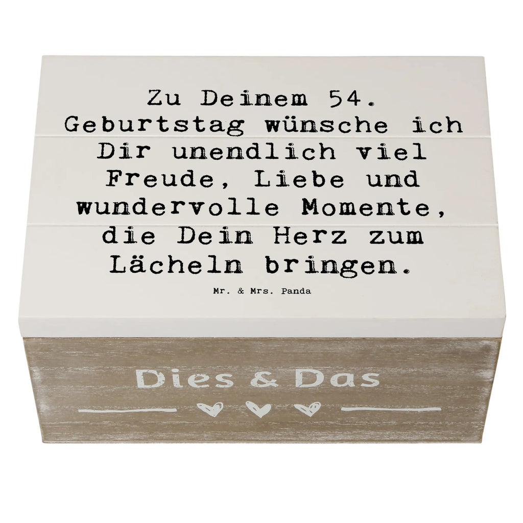 Wooden chest Saying Zu Deinem 54. Geburtstag wünsche ich Dir unendlich viel Freude, Liebe und wundervolle Momente, die Dein Herz zum Lächeln bringen. Kiste, Geschenkbox, Truhe, Geschenkdose, Schatzkiste, Erinnerungsbox, Erinnerungskiste, Holzkiste, Schatulle, XXL, Dekokiste, Aufbewahrungsbox, Geburtstag, Geburtstagsgeschenk, Geschenk