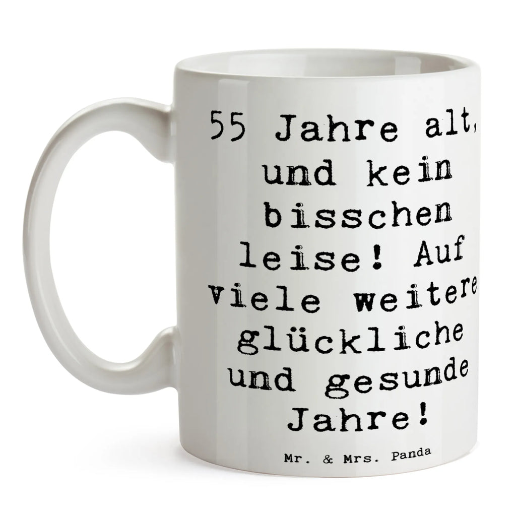 Tasse Spruch 55. Geburtstag Energie Porzellantasse, Kaffeetasse, Bürotasse, Keramiktasse, Tasse mit Zitaten, Teetasse, Tasse mit Motiven, Tasse, Geschenktasse, Geburtstag, Geburtstagsgeschenk, Geschenk