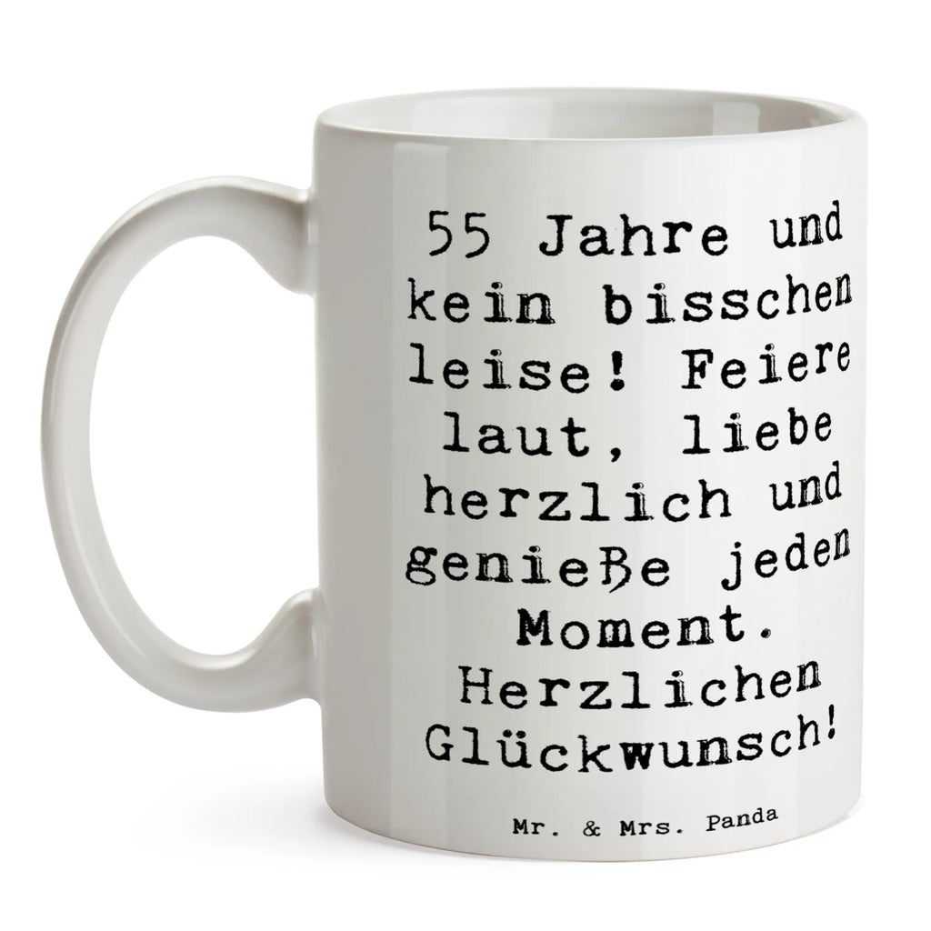 Tasse Spruch 55. Geburtstag Keramiktasse, Porzellantasse, Bürotasse, Kaffeetasse, Tasse mit Motiven, Tasse, Geschenktasse, Tasse mit Zitaten, Teetasse, Geburtstag, Geburtstagsgeschenk, Geschenk