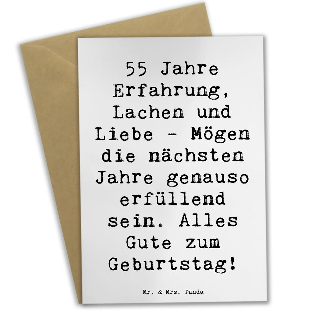 Greetings card Saying 55 Jahre Erfahrung, Lachen und Liebe - Mögen die nächsten Jahre genauso erfüllend sein. Alles Gute zum Geburtstag! Geburtstagskarte, Ansichtskarten, Einladungskarte, Glückwunschkarte, Klappkarte, Grußkarte, Hochzeitskarte, Karte, Geburtstag, Geburtstagsgeschenk, Geschenk