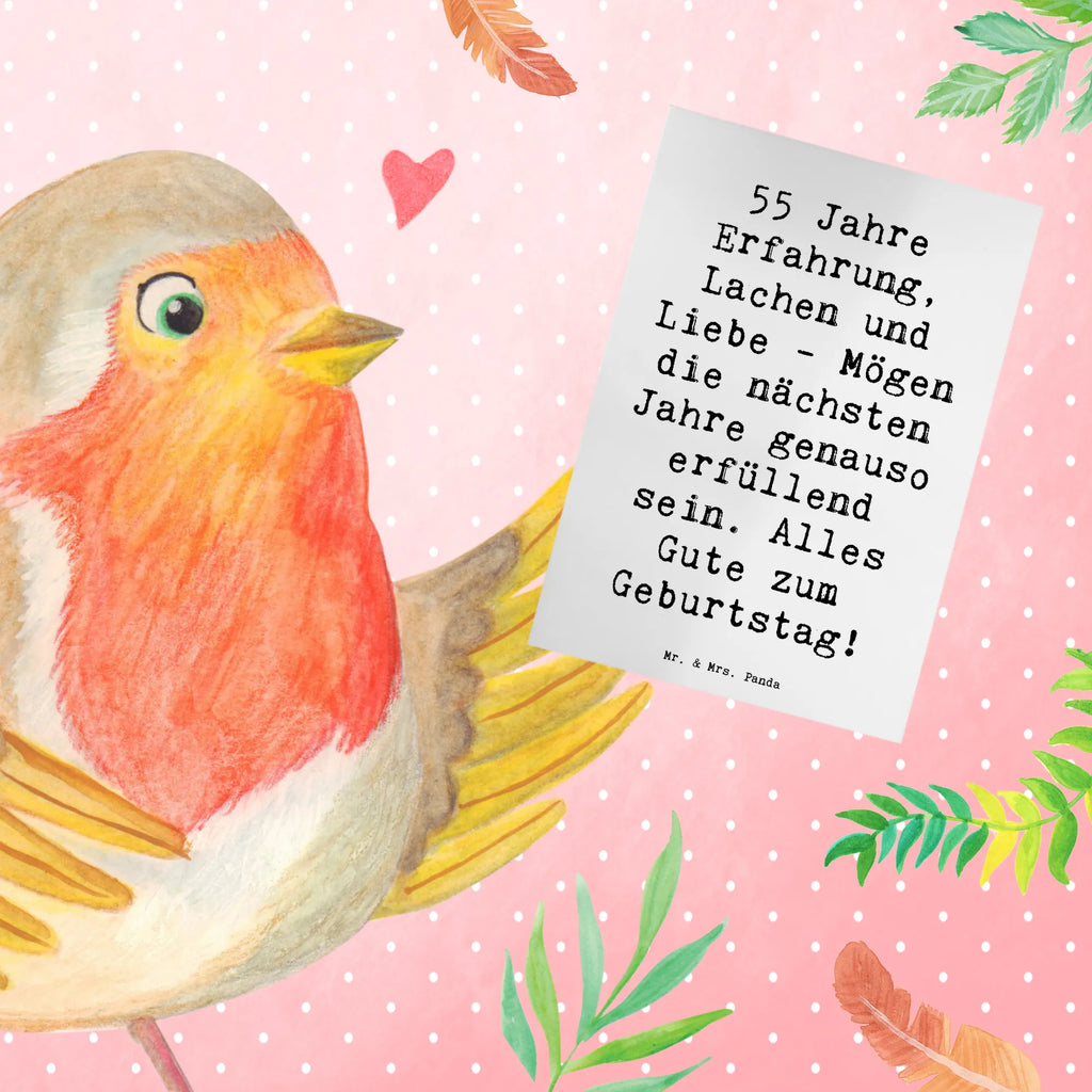Greetings card Saying 55 Jahre Erfahrung, Lachen und Liebe - Mögen die nächsten Jahre genauso erfüllend sein. Alles Gute zum Geburtstag! Geburtstagskarte, Ansichtskarten, Einladungskarte, Glückwunschkarte, Klappkarte, Grußkarte, Hochzeitskarte, Karte, Geburtstag, Geburtstagsgeschenk, Geschenk