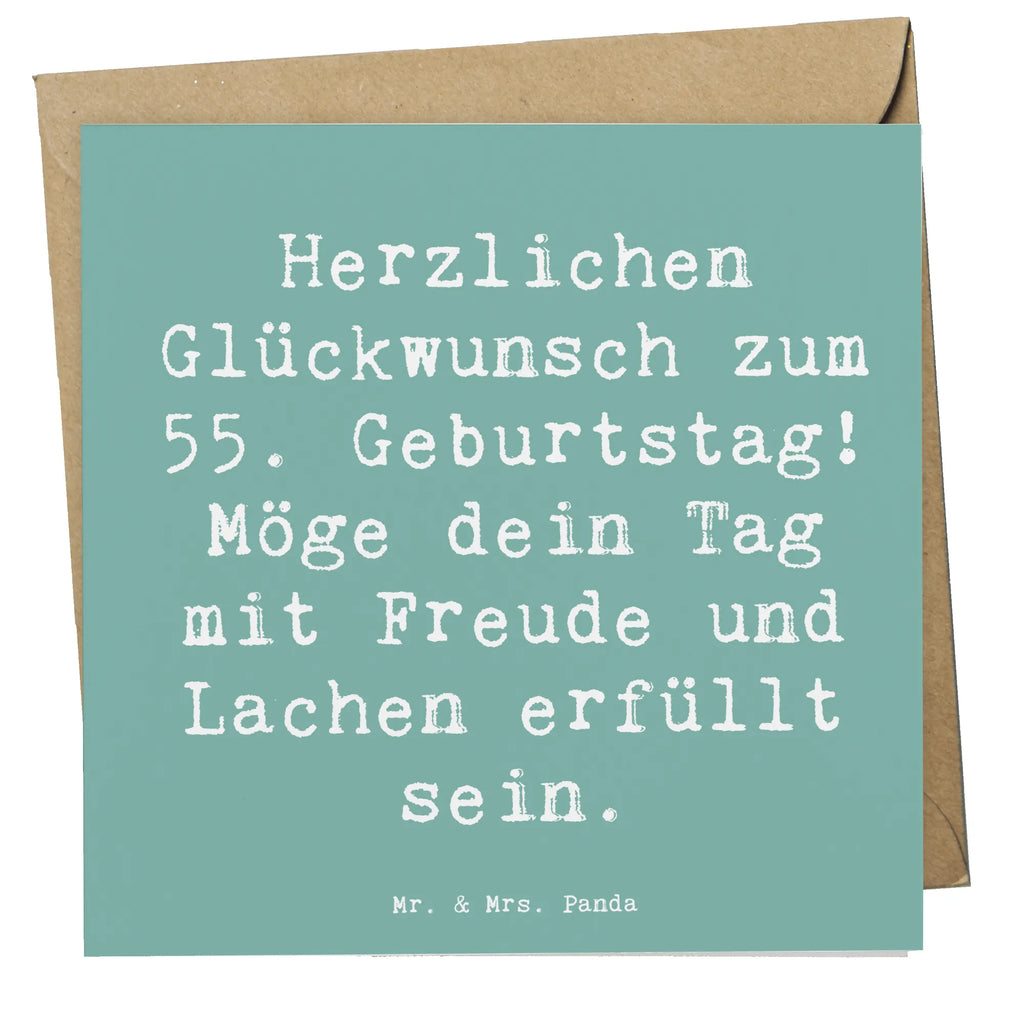 Deluxe Card Saying Herzlichen Glückwunsch zum 55. Geburtstag! Möge dein Tag mit Freude und Lachen erfüllt sein. Hochwertige Klappkarte, Glückwunschkarte, Grußkarte, Karte, Einladungskarte, Hochzeitskarte, Klappkarte, Geburtstagskarte, Hochwertige Grußkarte, Geburtstag, Geburtstagsgeschenk, Geschenk