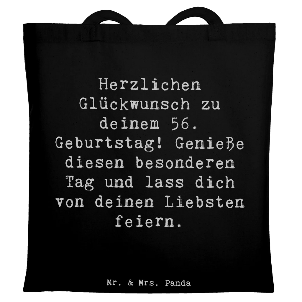 Tragetasche Spruch 56. Geburtstag Beuteltasche, Beutel, Einkaufstasche, Jutebeutel, Stoffbeutel, Tasche, Shopper, Umhängetasche, Strandtasche, Schultertasche, Stofftasche, Tragetasche, Badetasche, Jutetasche, Einkaufstüte, Laptoptasche, Geburtstag, Geburtstagsgeschenk, Geschenk