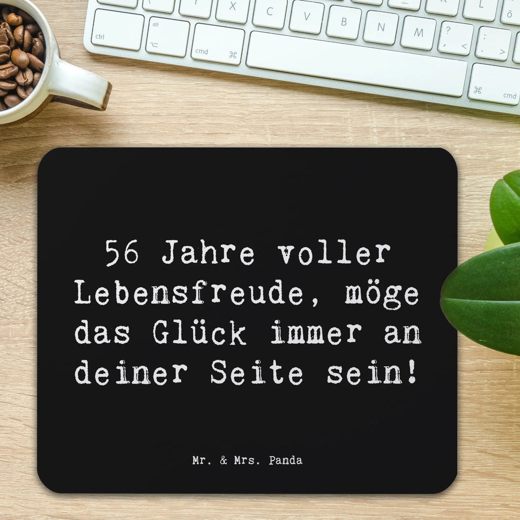 Mouse mat Saying 56 Jahre voller Lebensfreude, möge das Glück immer an deiner Seite sein! PC Zubehör, Designer Mauspad, Mauspad Büro, Einzigartiges Mauspad, Mauspad, Mausunterlage, Computer zubehör, Arbeitszimmer, Büroausstattung, Mousepad, Geburtstag, Geburtstagsgeschenk, Geschenk